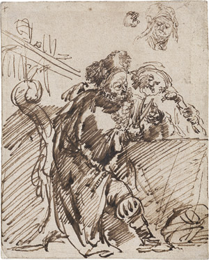 Lot 6438, Auction  112, Bramer, Leonhard, Greis beim Schälen einer Orange