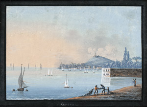 Los 6558 - Italienisch - 1. Hälfte 19. Jh. Sechs Ansichten vom Golf von Neapel - 1 - thumb