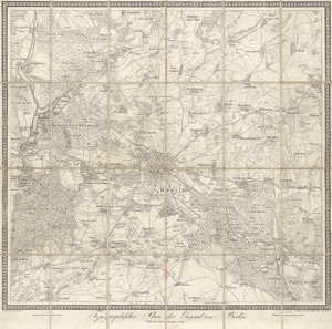 Lot 204, Auction  113, Reymann, D. G., Topographischer Plan der Gegend um Berlin
