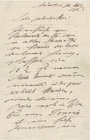 Lot 2381, Auction  113, Strauß, Eduard, Brief 1896