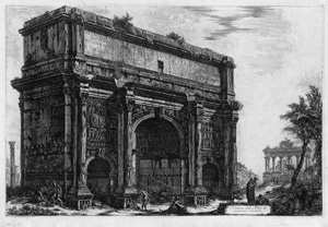 Lot 5353, Auction  113, Piranesi, Giovanni Battista, Veduta dell'Arco di Settimo Severo
