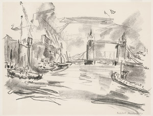 Lot 7252, Auction  113, Kokoschka, Oskar, Tower Bridge I