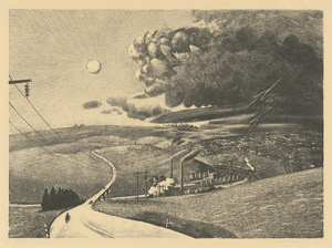 Lot 7306, Auction  113, Mattheuer, Wolfgang, Gewitter über der Stadt
