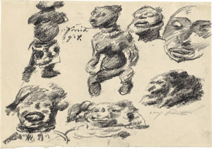 Lot 8327, Auction  113, Corinth, Lovis, Studienblatt mit Südseefiguren