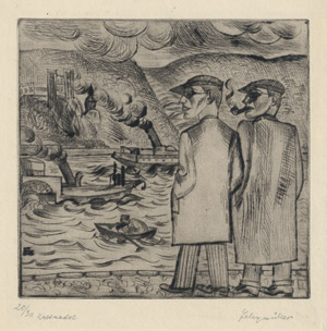 Lot 8354, Auction  113, Felixmüller, Conrad, "Brüder am Rhein"