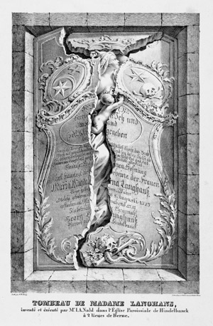 Lot 5568, Auction  114, König, Franz Niklaus, Tombeau de Madame Langhans