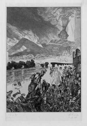 Lot 5613, Auction  114, Klinger, Max, Krieg (verworfene Platte)