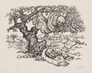 Lot 7034, Auction  114, Kubin, Alfred, Tod im Baum