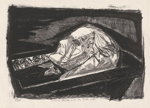 Lot 7046, Auction  114, Dix, Otto, "Meine Mutter auf dem Totenbett I"