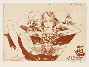 Lot 7059, Auction  114, Janssen, Horst, "Post Scriptum"