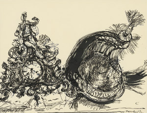 Lot 7262, Auction  114, Hassebrauk, Ernst, Kaminuhr und Helm