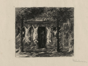 Lot 7344, Auction  114, Liebermann, Max, Schweinsschlachterei