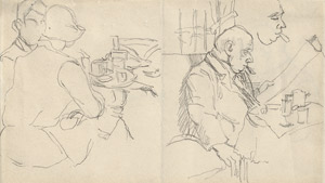 Lot 7488, Auction  114, Tappert, Georg, Zwei Studien im Café