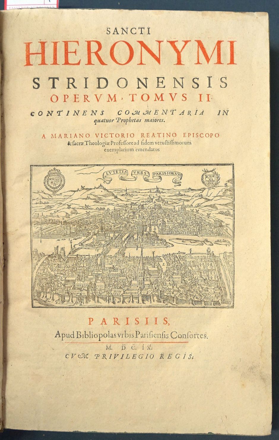 Lot 1284, Auction  115, Hieronymus, Sophronius Eusebius, Opera omnia