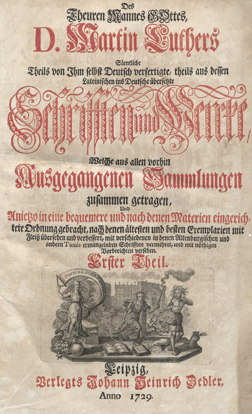 Lot 1307, Auction  115, Luther, Martin, Sämtliche Schrifften und Wercke
