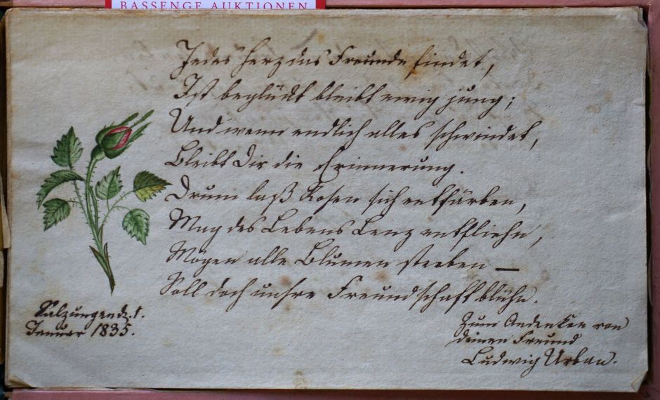 Lot 2585, Auction  115, Stammbuch-Kassette, einer Laura aus Salzungen