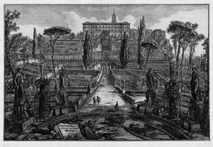 Lot 5307, Auction  115, Piranesi, Giovanni Battista, Veduta della Villa Estense in Tivoli