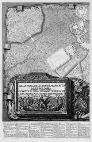 Lot 5312, Auction  115, Piranesi, Francesco, Pianta delle Fabricche esistenti nella Villa Adriana