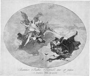 Lot 5327, Auction  115, Tiepolo, Giovanni Domenico, La nobiltà e la virtù scacciano l'ignoranza