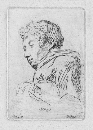 Lot 5342, Auction  115, Burde, Joseph Karl, Brustbildnis des Bildhauers J. F. Prokof. 