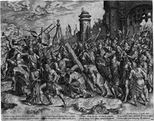Lot 5481, Auction  115, Cort, Cornelis, Die Kreuztragung: Christus auf dem Weg zum Kalvarienberg