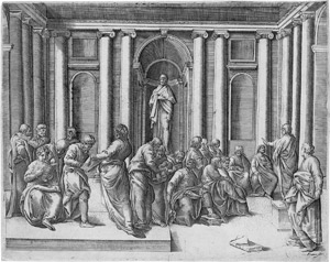 Lot 5518, Auction  115, Franco, Giovanni Battista, Christus unter den Schriftgelehrten