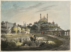 Lot 6329, Auction  115, Ross, James, Blick auf Lucknow in Uttar Pradesh, Nordindien