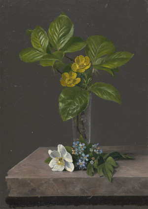 Lot 7234, Auction  115, Libert, Betzy Marie Petrea, Kleiner Blumenstrauß mit Butterblumen, Anemone und Vergissmeinnicht und Anemone