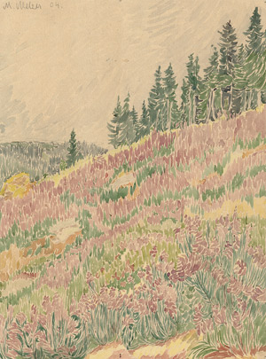 Lot 7282, Auction  115, Melzer, Moriz, "Blühender Hang i(m) Riesengebirge"