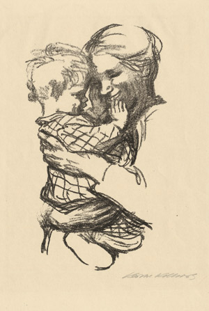 Lot 8078, Auction  115, Kollwitz, Käthe, Mutter mit Kind auf dem Arm