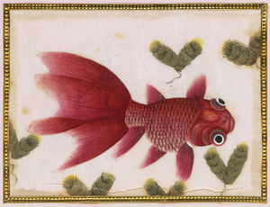 Lot 454, Auction  116, Reispapieralbum, Album mit Pflanzen und Tieren. Gouachen auf Reispapier.