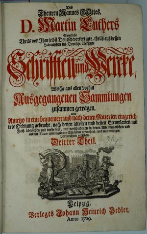 Lot 1183, Auction  116, Luther, Martin, Sämtliche Schrifften und Werke