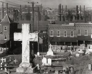 Lot 4610, Auction  116, Evans, Walker, Graveyard, Houses, and Steel Mill, Bethlehem, Pennsylvania