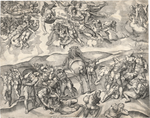 Lot 5469, Auction  116, Beatrizet, Nicolas, Die Bekehrung des Paulus