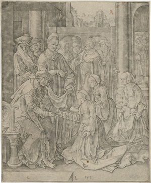 Lot 5604, Auction  116, Leyden, Lucas van, Esther vor Ahasver