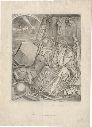 Lot 5723, Auction  116, Wierix, Johannes, Die Melancholie (Melencolia I.)