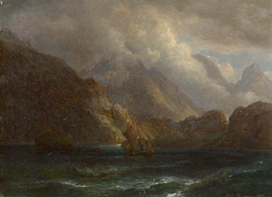 Lot 6131, Auction  116, Kummer, Robert, Gewitterstimmung über der Westküste der Insel Skye, Schottland
