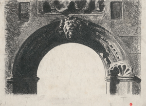 Lot 6898, Auction  116, Müller, Richard, Portal mit Löwenkopf der Klosterruine Oybin in Sachsen