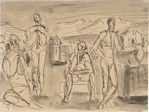 Lot 7130, Auction  116, Gilles, Werner, Flötenspieler