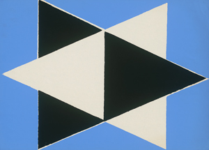 Lot 7134, Auction  116, Glöckner, Hermann, Schwarz und Weiß, ineinander, auf Blau