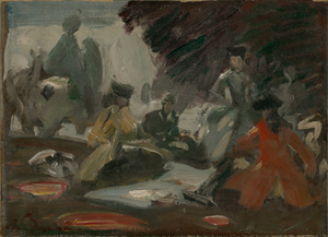 Lot 7215, Auction  116, Jank, Angelo, Rastende Jagdgesellschaft