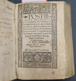 Lot 1272, Auction  117, Broickwy von Königstein, Antonius, Postillae seu enarrationes