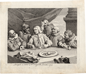 Lot 5263, Auction  117, Hogarth, William, Christoph Kolumbus zerbricht das Ei