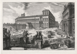 Lot 5290, Auction  117, Piranesi, Giovanni Battista, Veduta della Piazza di Monte Cavallo