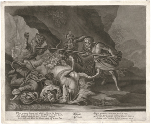 Lot 5303, Auction  117, Ridinger, Johann Elias, Die vier Erdteile: