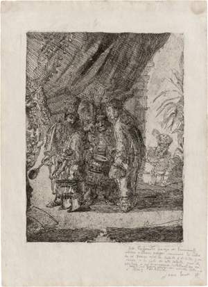 Lot 5389, Auction  117, Ensor, James, Iston, Pouffamatus ... examinant les selles de Darius