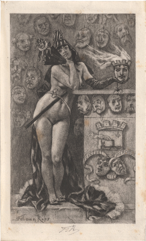 Lot 5419, Auction  117, Rops, Félicien, Titelblatt zu Masques parisiens