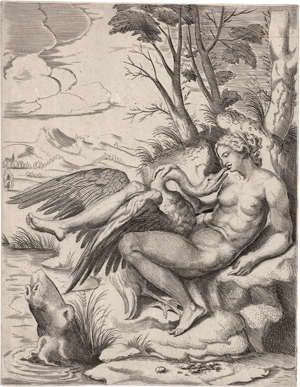 Lot 5452, Auction  117, Bos, Cornelis, Leda und der Schwan