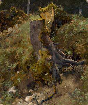 Lot 6178, Auction  117, Schleich d. J., Eduard, Bemooster Baumstumpf