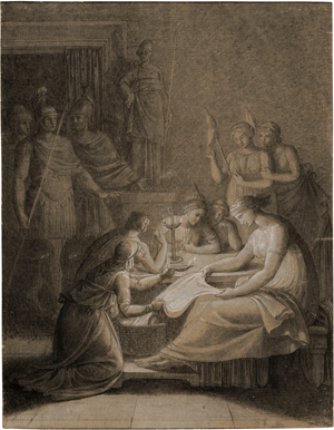 Lot 6676, Auction  117, Hartmann, Christian Ferdinand, Die Wette des Tarquinius mit Collatinus